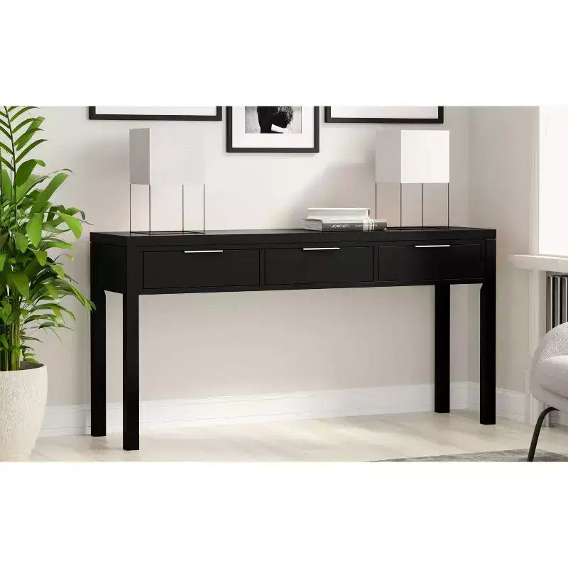 Fabian 60 inch Wide Solid Wood Contemporary Console Table