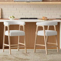 26'' Seat Height Bar Stools with Back, Set of 2 Counter Stools for Kitchen Island Dining Room Home Bar - ModernLuxe