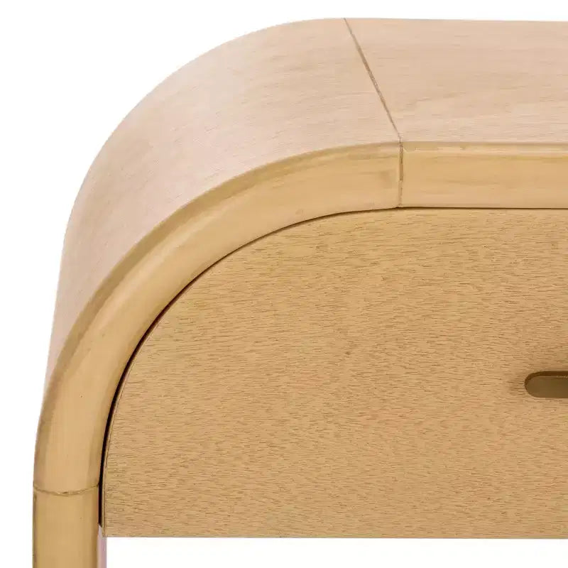 Mahan 1 Shelf 1 Drawer Nighstand - NST6609 - Natural - Safavieh