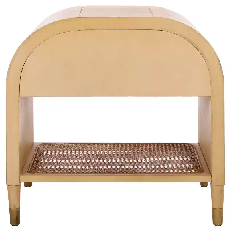 Mahan 1 Shelf 1 Drawer Nighstand - NST6609 - Natural - Safavieh