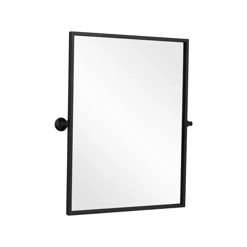 HomeRoots 31 Black Metal Tilting Framed Accent Mirror