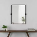 HomeRoots 31 Black Metal Tilting Framed Accent Mirror