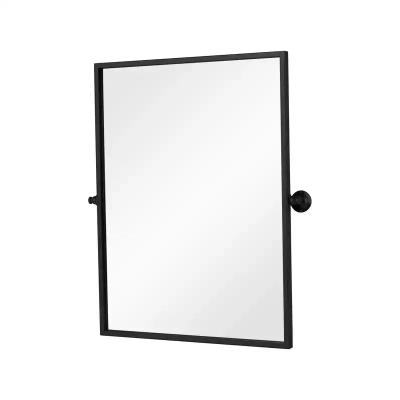 HomeRoots 31 Black Metal Tilting Framed Accent Mirror
