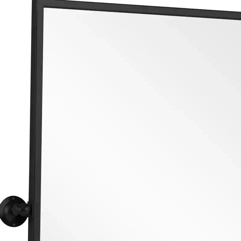 HomeRoots 31 Black Metal Tilting Framed Accent Mirror