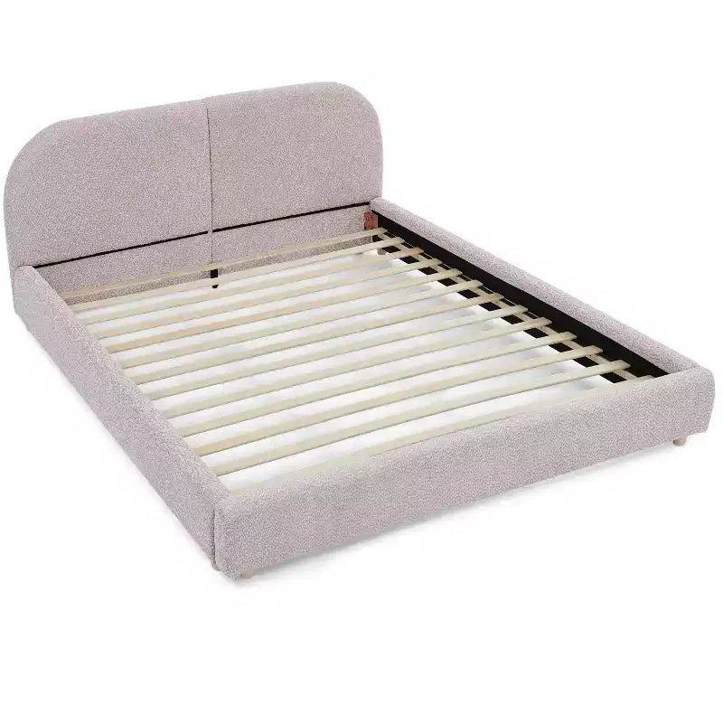 GDFStudio Arcora Circle Yarn Fabric Upholstered Bed