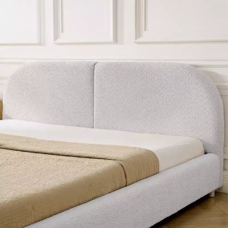 GDFStudio Arcora Circle Yarn Fabric Upholstered Bed