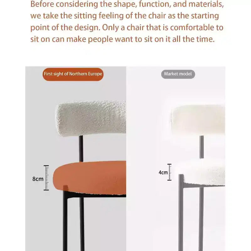 2-Piece Dining Chairs Set, Chenille Upholstered Accent Chairs with Plush Backrest, Modern Soft Fabric Side Chairs for Living Room, Kitchen