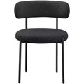 2-Piece Dining Chairs Set, Chenille Upholstered Accent Chairs with Plush Backrest, Modern Soft Fabric Side Chairs for Living Room, Kitchen