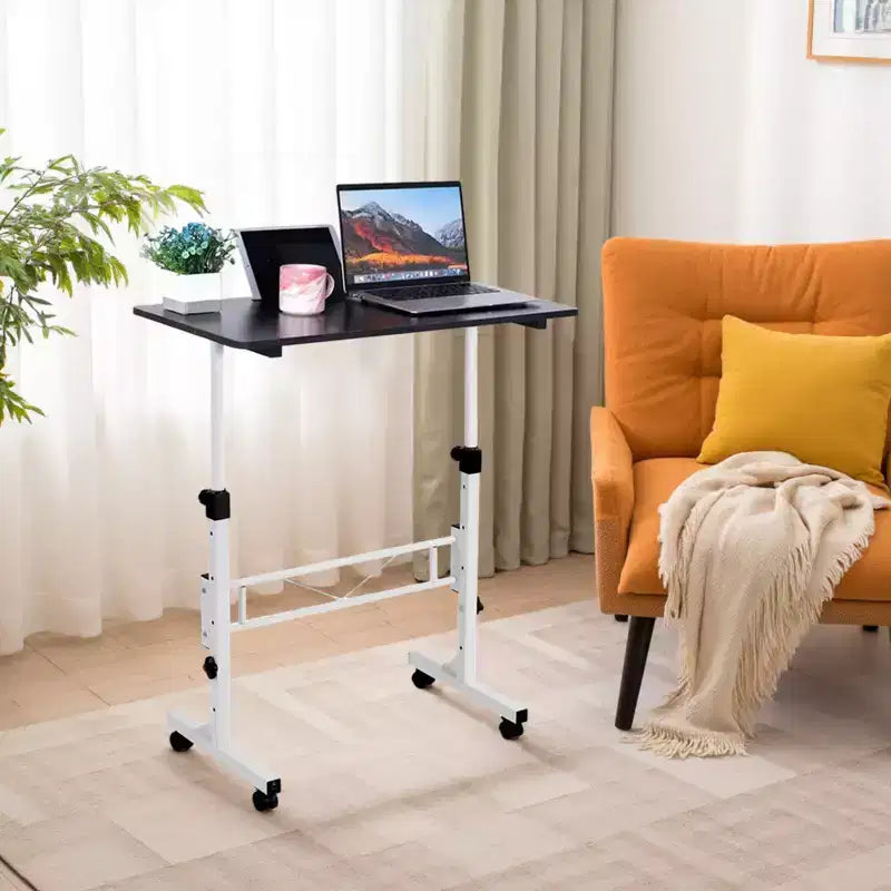 COZONY 32 Inch Mobile Standing Desk with Wheels, 3143 Height Adjustable Laptop Desk, Metal Frame