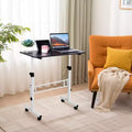 COZONY 32 Inch Mobile Standing Desk with Wheels, 3143 Height Adjustable Laptop Desk, Metal Frame