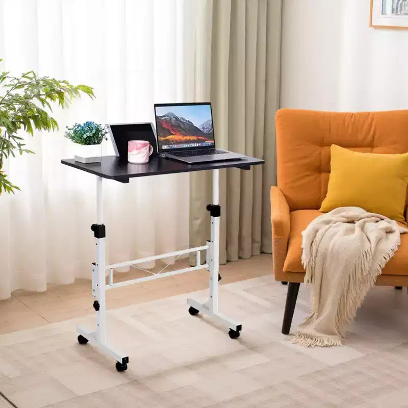 COZONY 32 Inch Mobile Standing Desk with Wheels, 3143 Height Adjustable Laptop Desk, Metal Frame