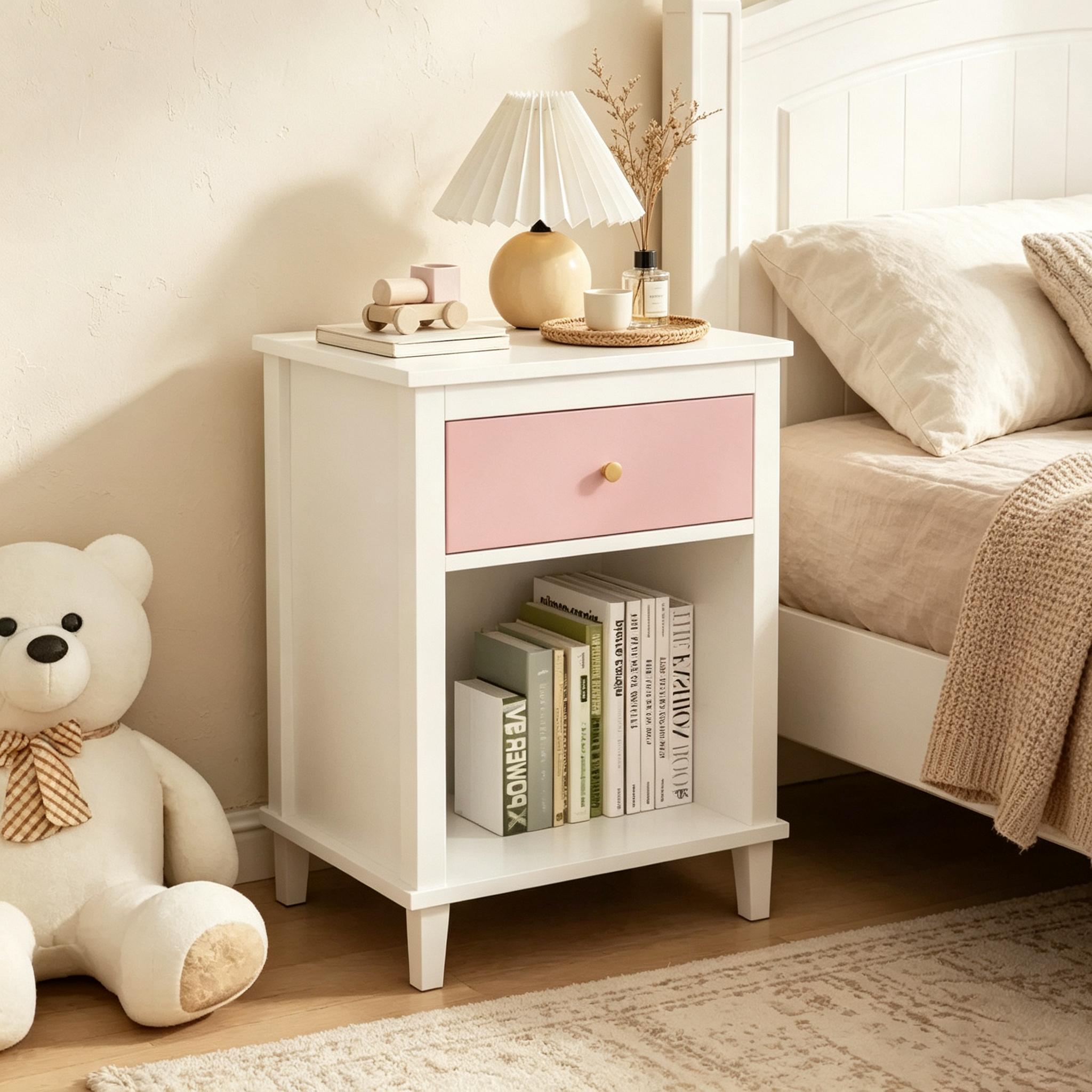 Table de chevet en bois