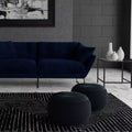 Faye Velvet Round Pouf - WyndenHall